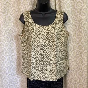 Christina Hope Petite leopard print silk blouse